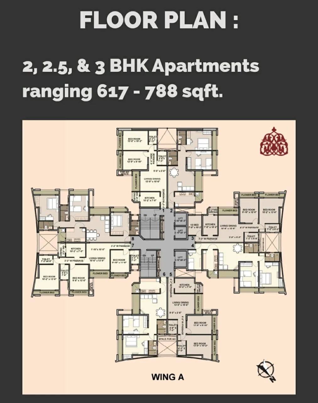 Samriddhi, Bhayandar — floor plan 1