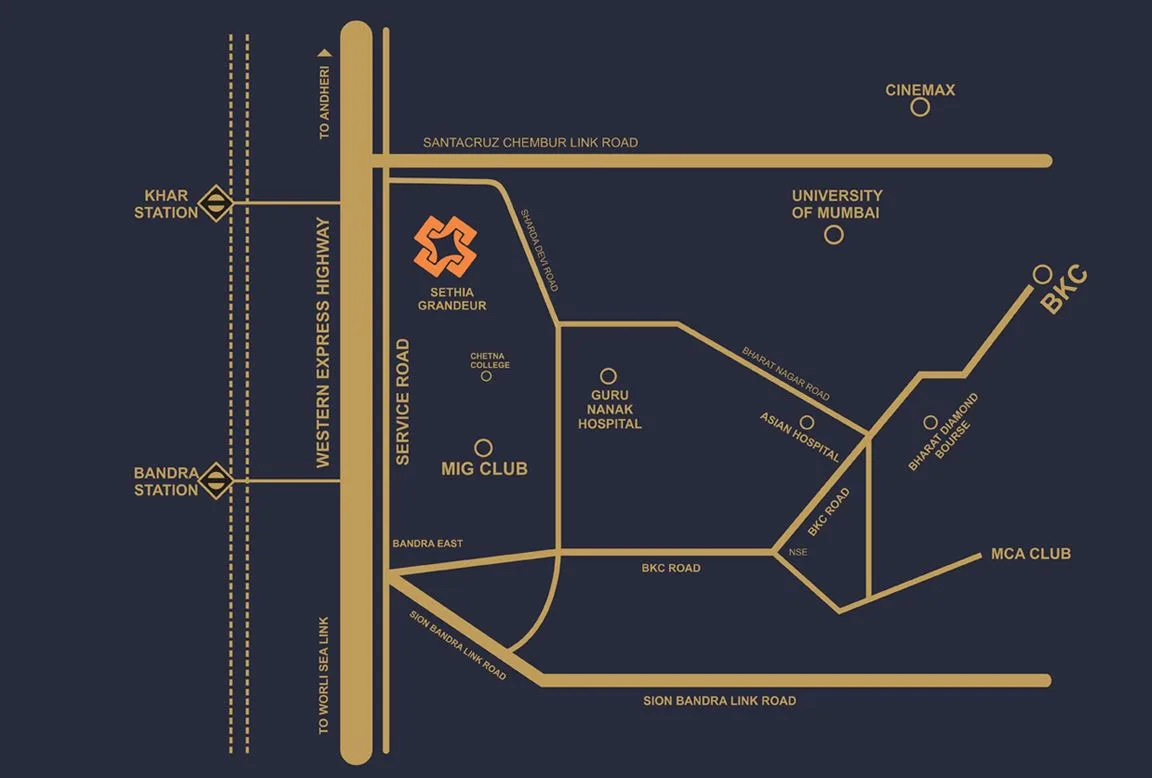Sethia Grandeur, Bandra East — floor plan 2