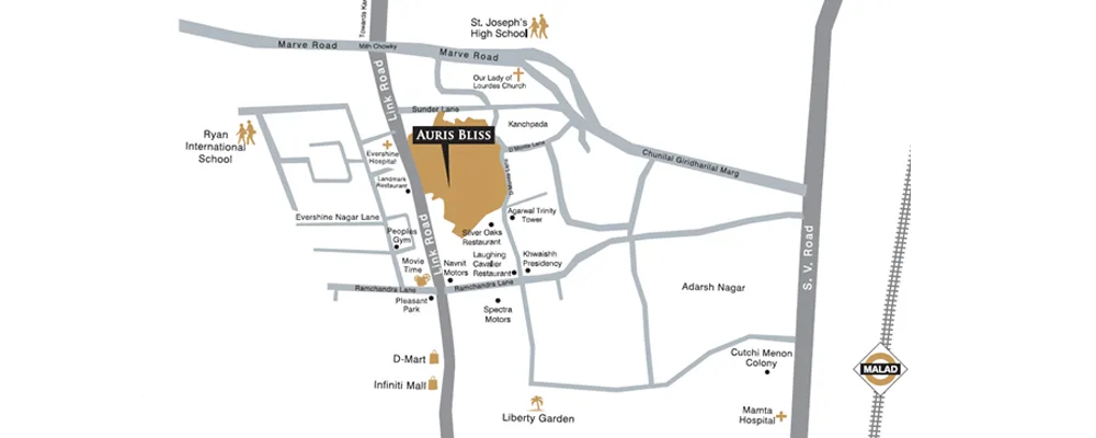 Auris Bliss, Malad West — floor plan 2