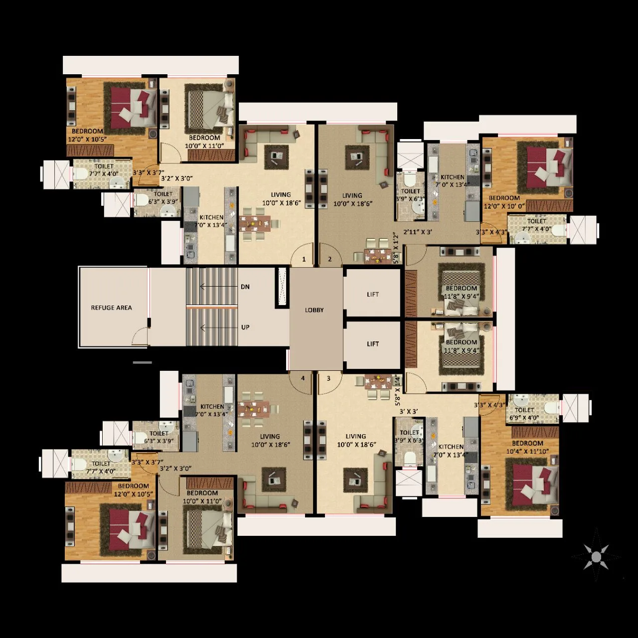 Andheri Ekta, Andheri West — floor plan 1