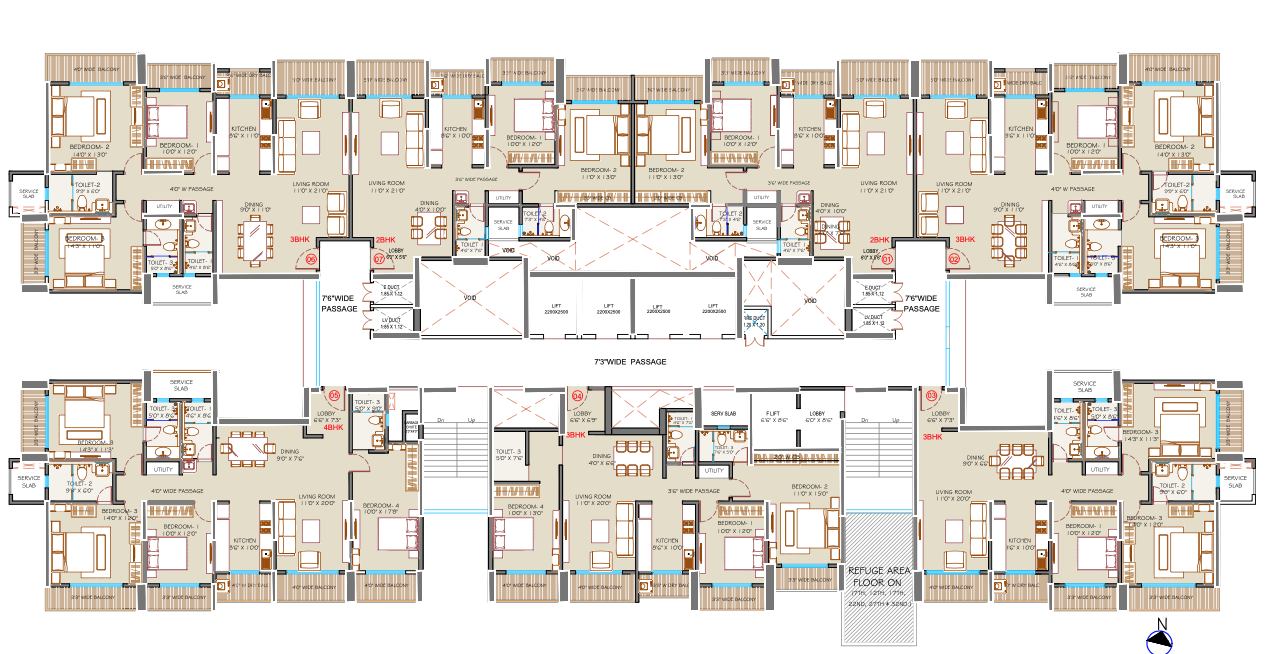 Regency Antilia Phase IX Avana, Kalyan — floor plan 1