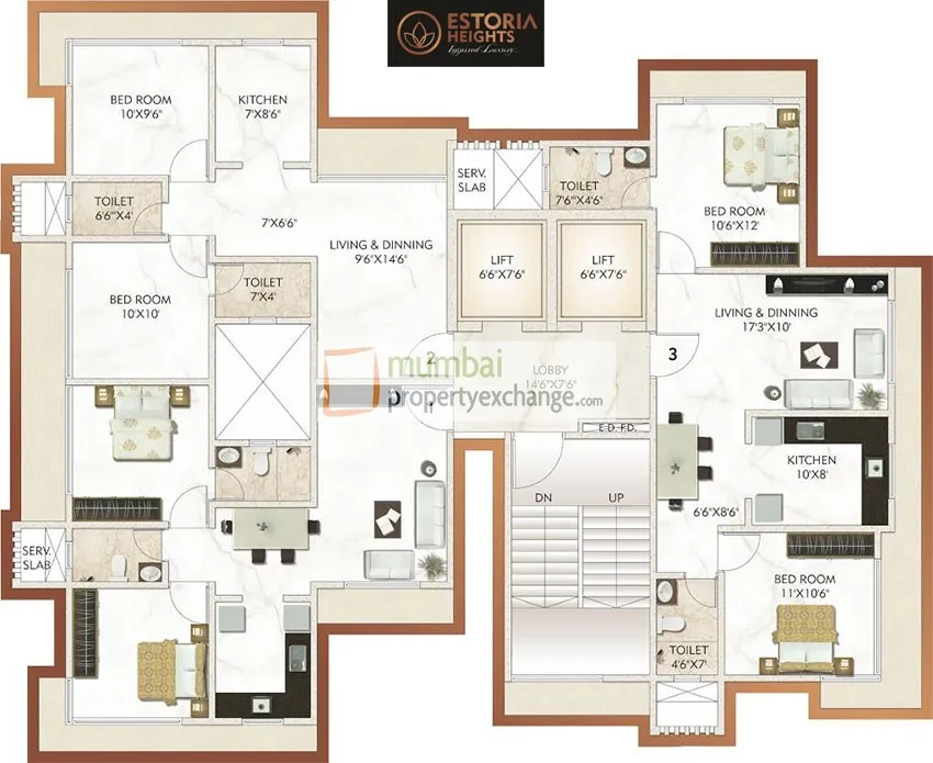 Estoria Heights, Malad East — floor plan 1