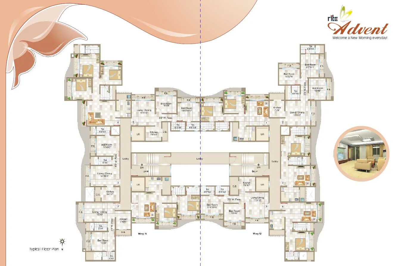 Rite Advent, Bhandup — floor plan 1