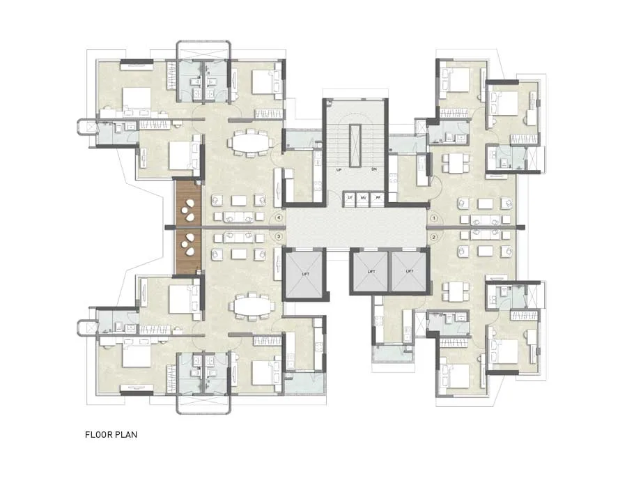 Kalpataru Woodsville, Powai — floor plan 1