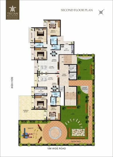 Tritan Meadows, Sanpada — floor plan 1