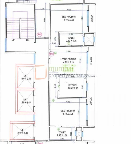 Zen Apartments, Chembur — floor plan 1