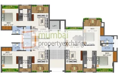 CASA TERRAZA Wing C, Vasai — floor plan 1