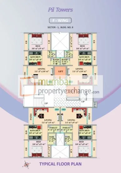 Pil Tower, Vasai — floor plan 1