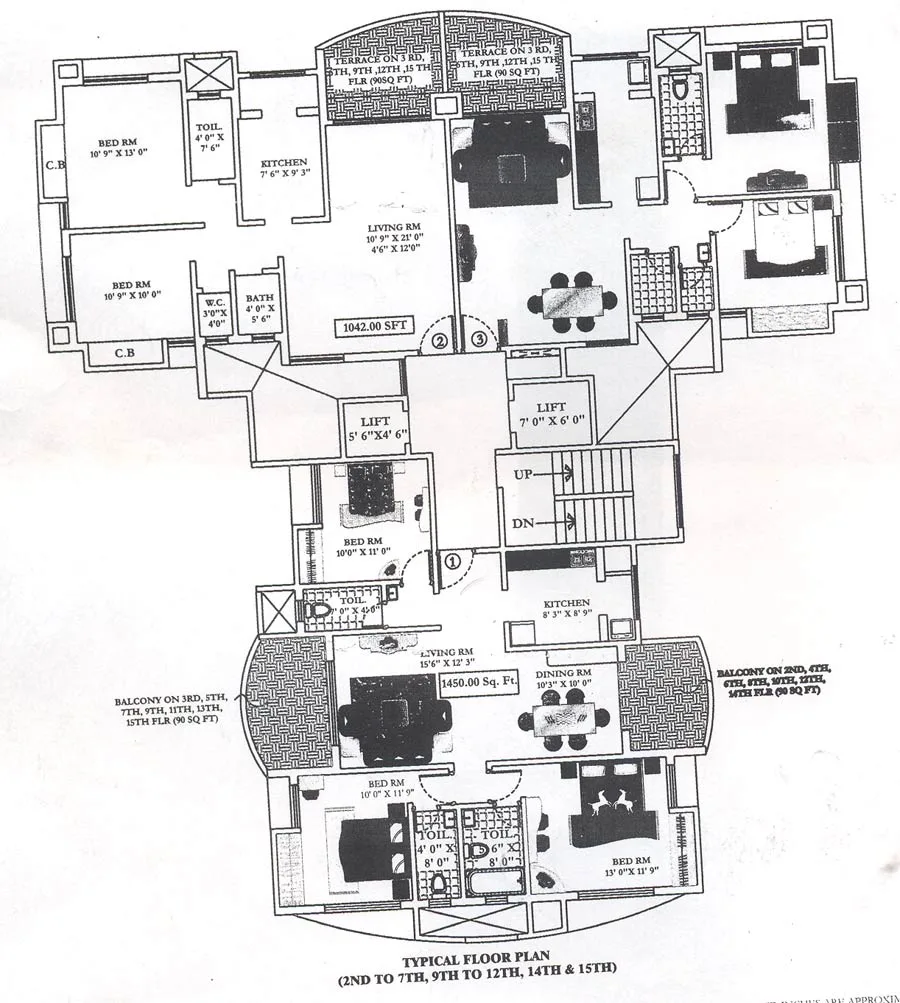 Vakratund Residency, Thane West — floor plan 1