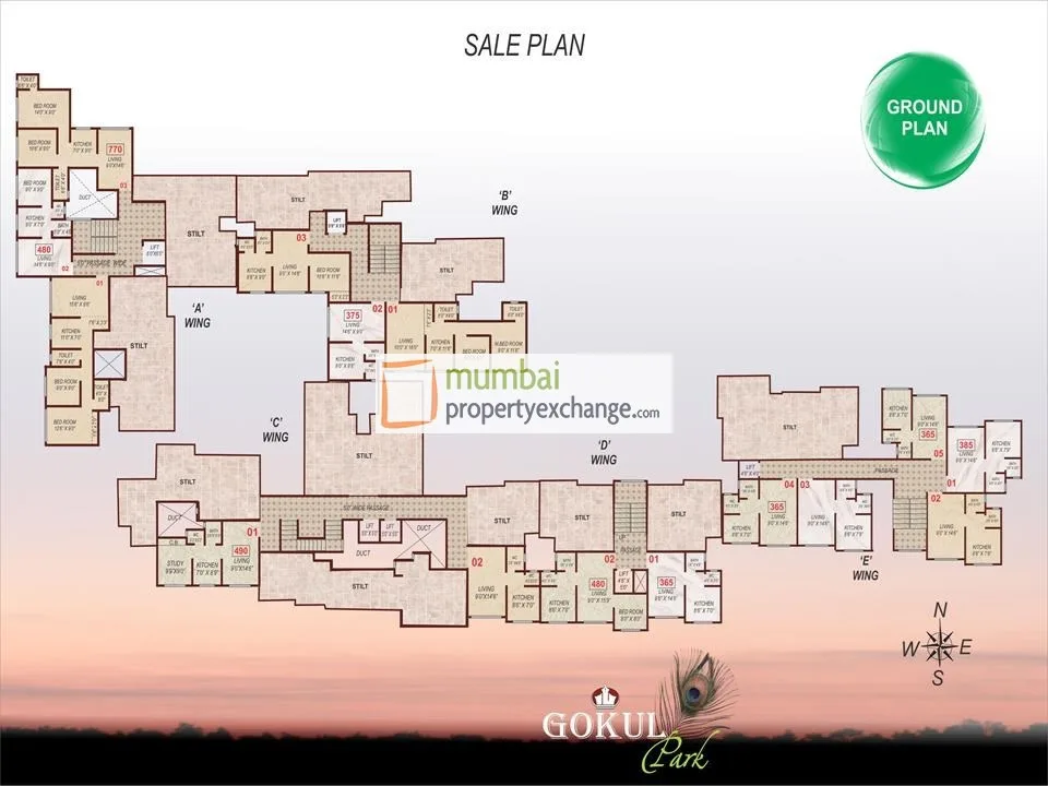 Gokul Park, Vasai — floor plan 1