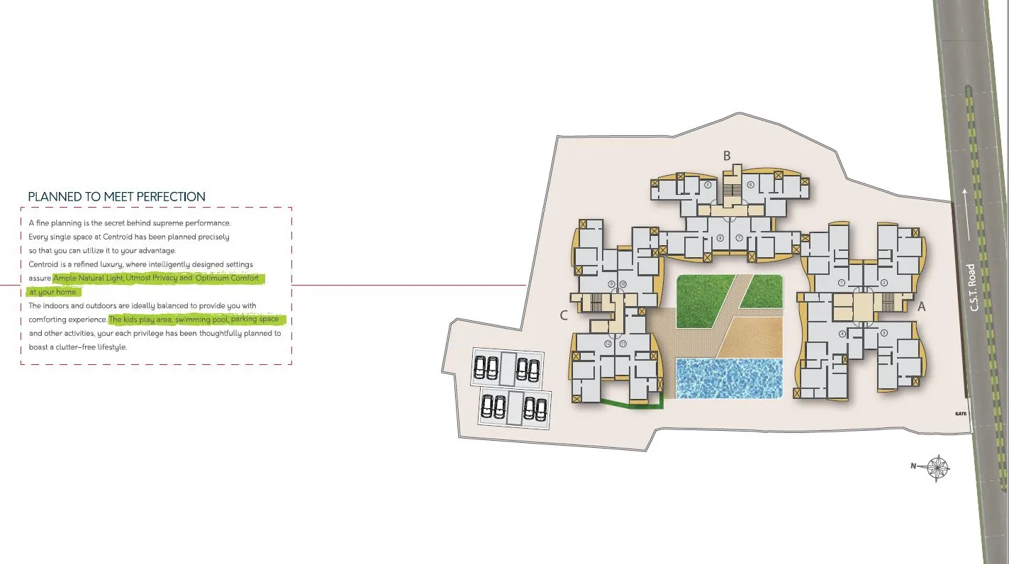 Kabra Centroid, Santacruz East — floor plan 1