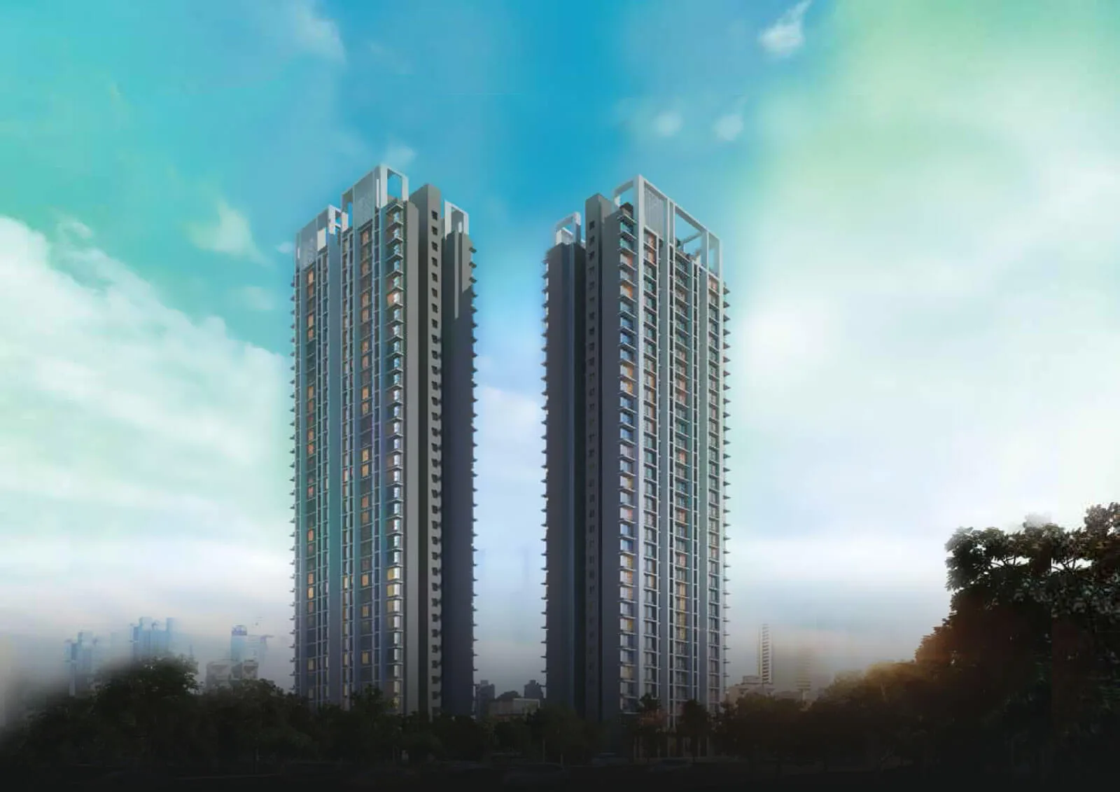 2 Semi-Furnished in Sheth Zuri , Thane West