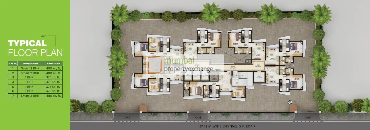 Athena, Goregaon West — floor plan 1