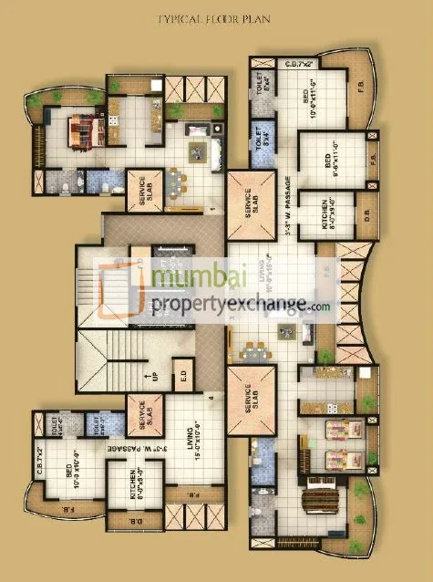 Harsh Residency, Mira Road — floor plan 1