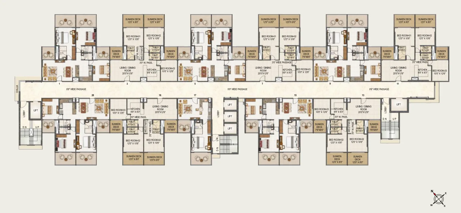 Callista, Andheri East — floor plan 1