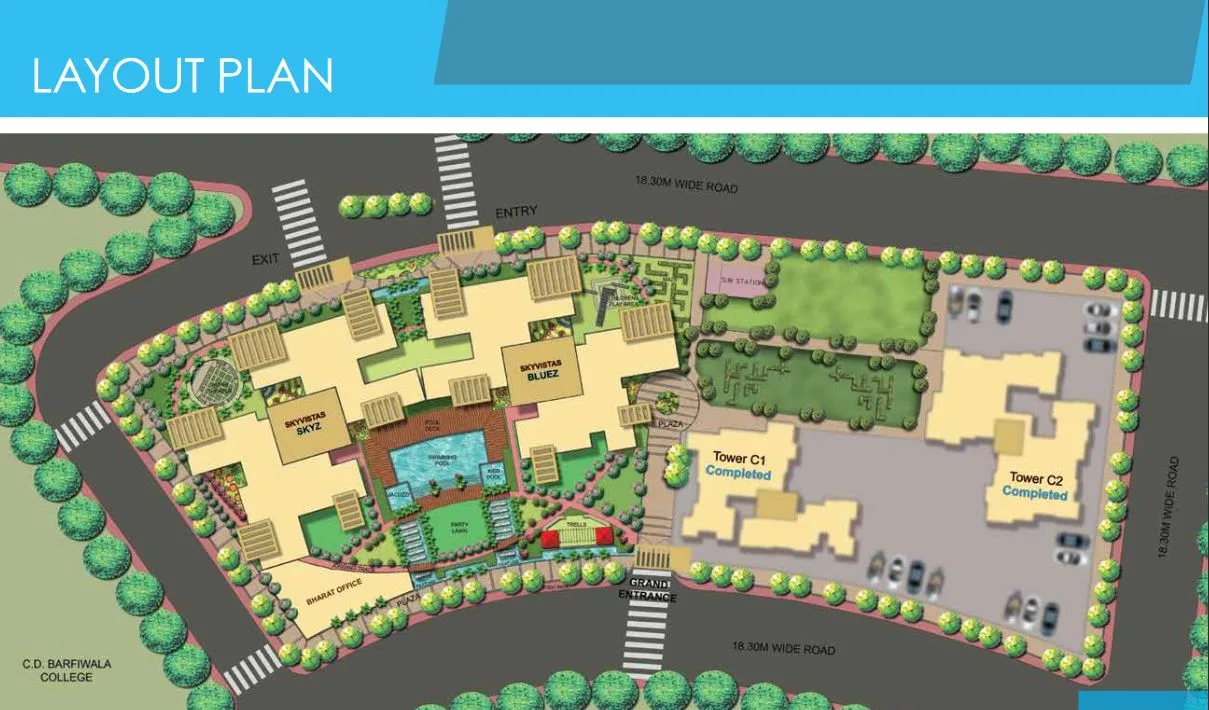 Bharat - Skyvistas Bluez, Andheri West — floor plan 1
