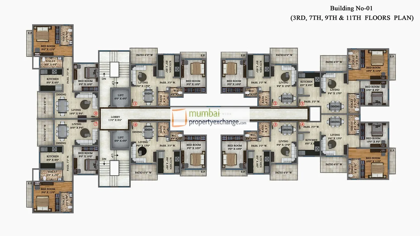 Shankeshwar Platinum, Kalyan — floor plan 1