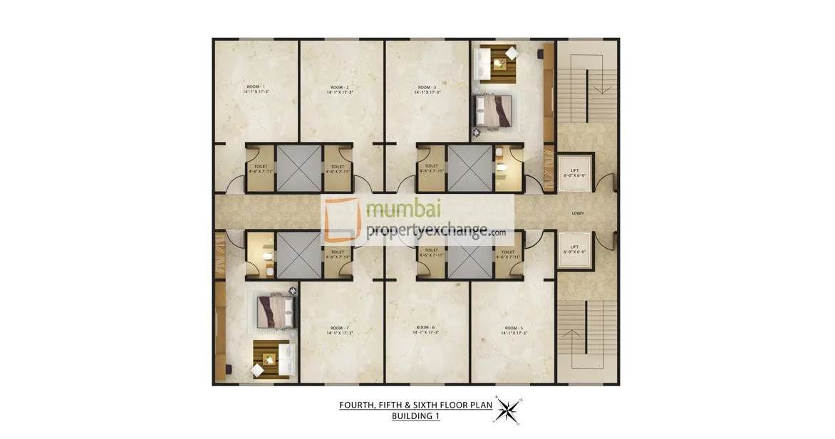 Radhey Galaxy, Karjat — floor plan 1