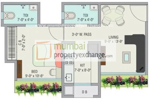 Goldstar Decent Homes, Mira Road — floor plan 1