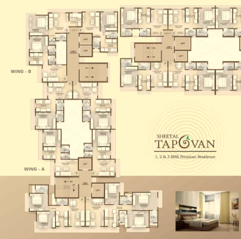 Sheetal Tapovan, Malad East — floor plan 1