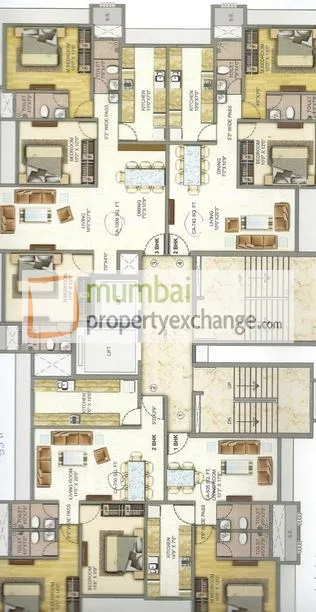 Sai Radha Complex, Bhandup — floor plan 1