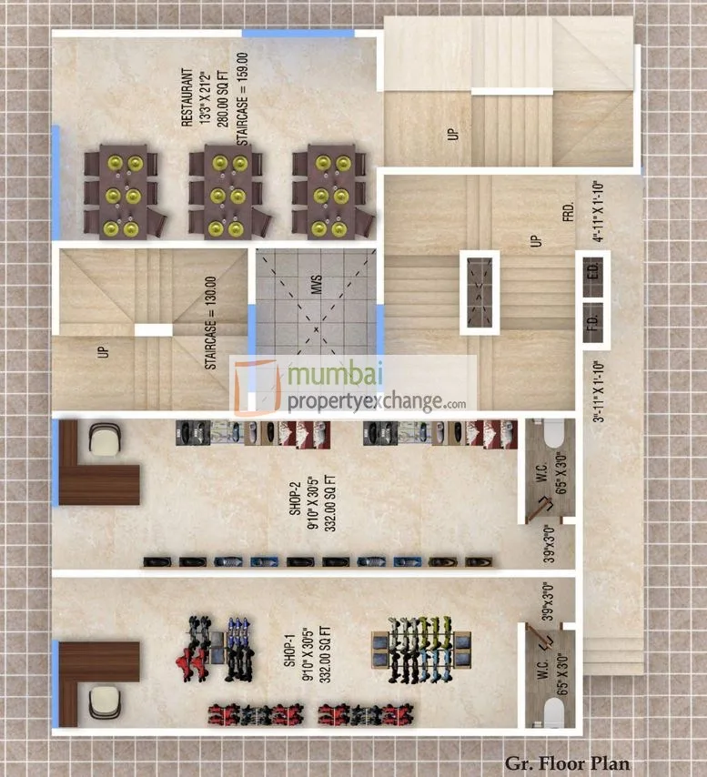 Bhavya Heights, Kandivali West — floor plan 1