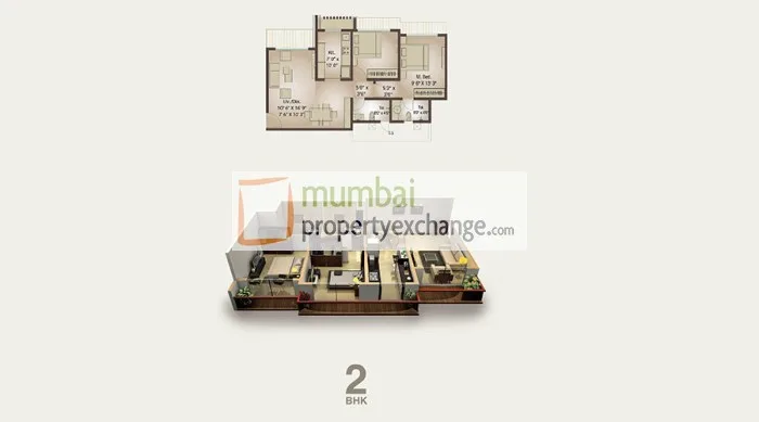 Avenue Park, Malad East — floor plan 1