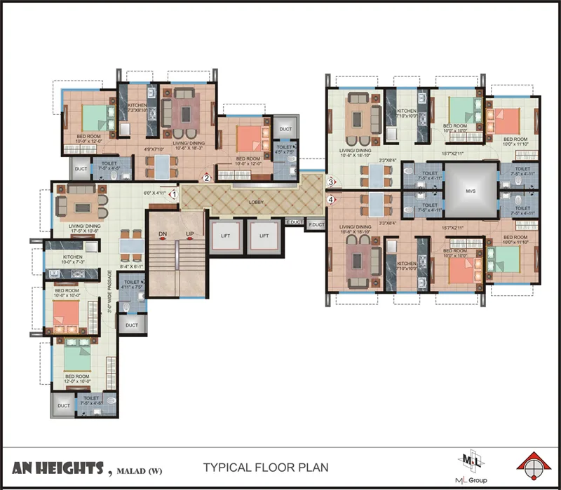 An Heights, Malad West — floor plan 1