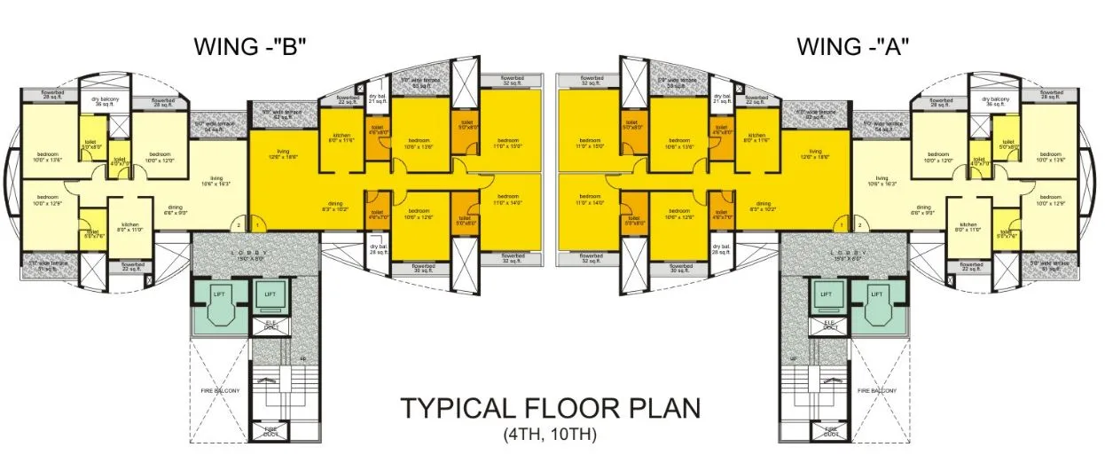 Hills Residency, Kharghar — floor plan 1