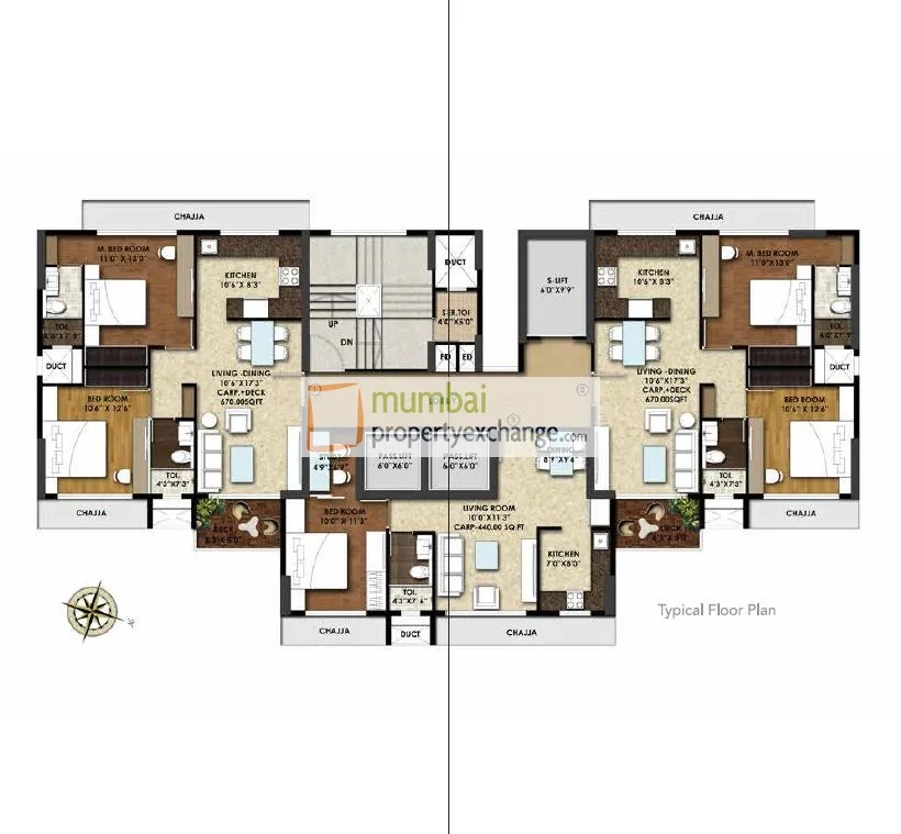 Roswalt Height, Chembur — floor plan 1