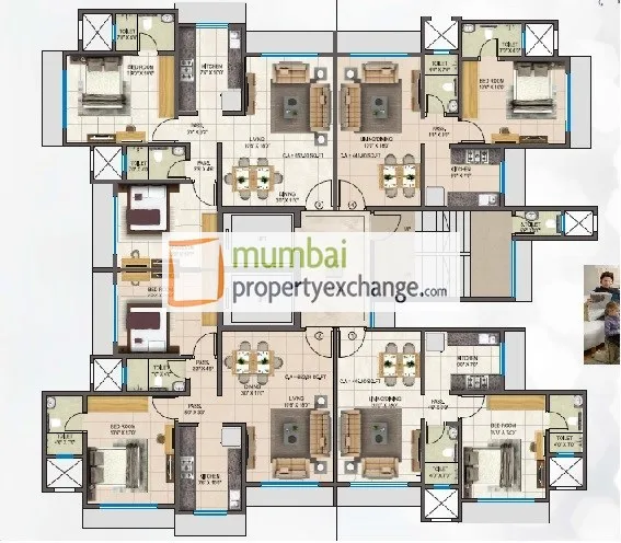 Regent Galaxy, Malad West — floor plan 1