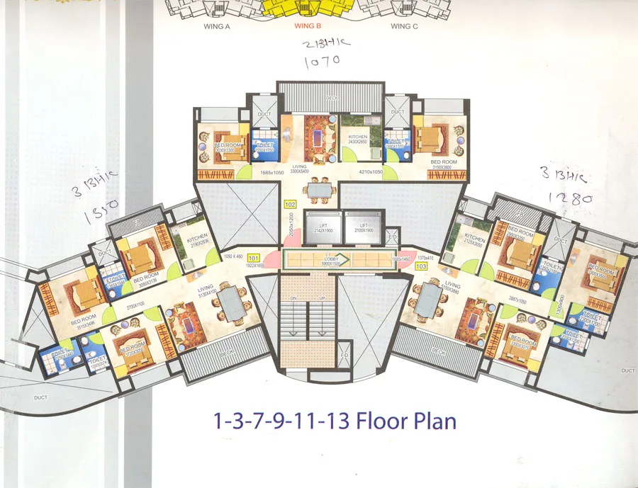3 BHK Fully Furnished in Hard Rock, Kharghar - Photo 2