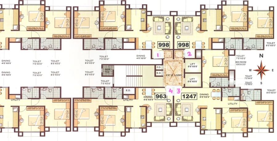 Raj Heights, Kandivali West — floor plan 1