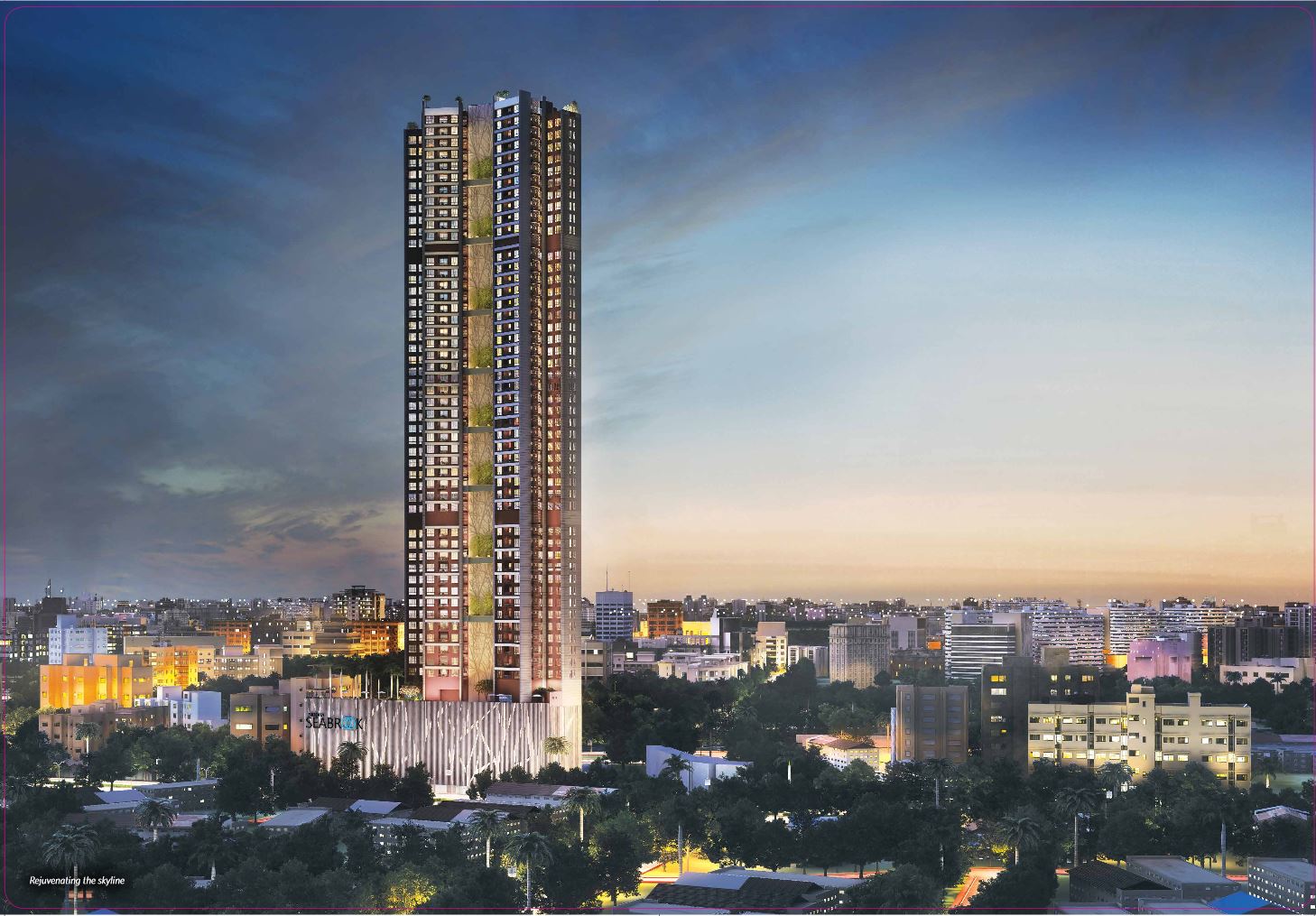1.5 BHK Semi-Furnished in Siddha Seabrook , Kandivali West