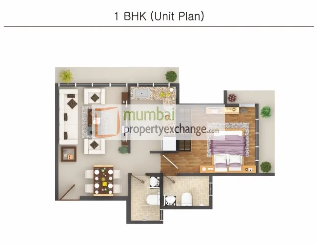 Neev Galaxy, Malad East — floor plan 1