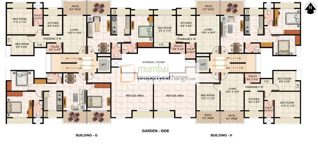 Kailash Gardens, Kalyan — floor plan 1