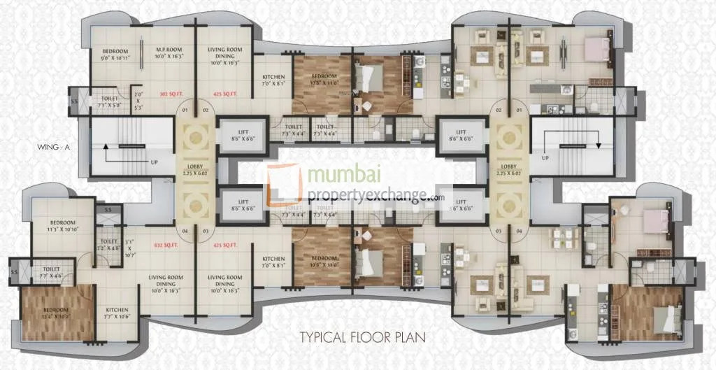 Crescent Landmark, Andheri East — floor plan 1