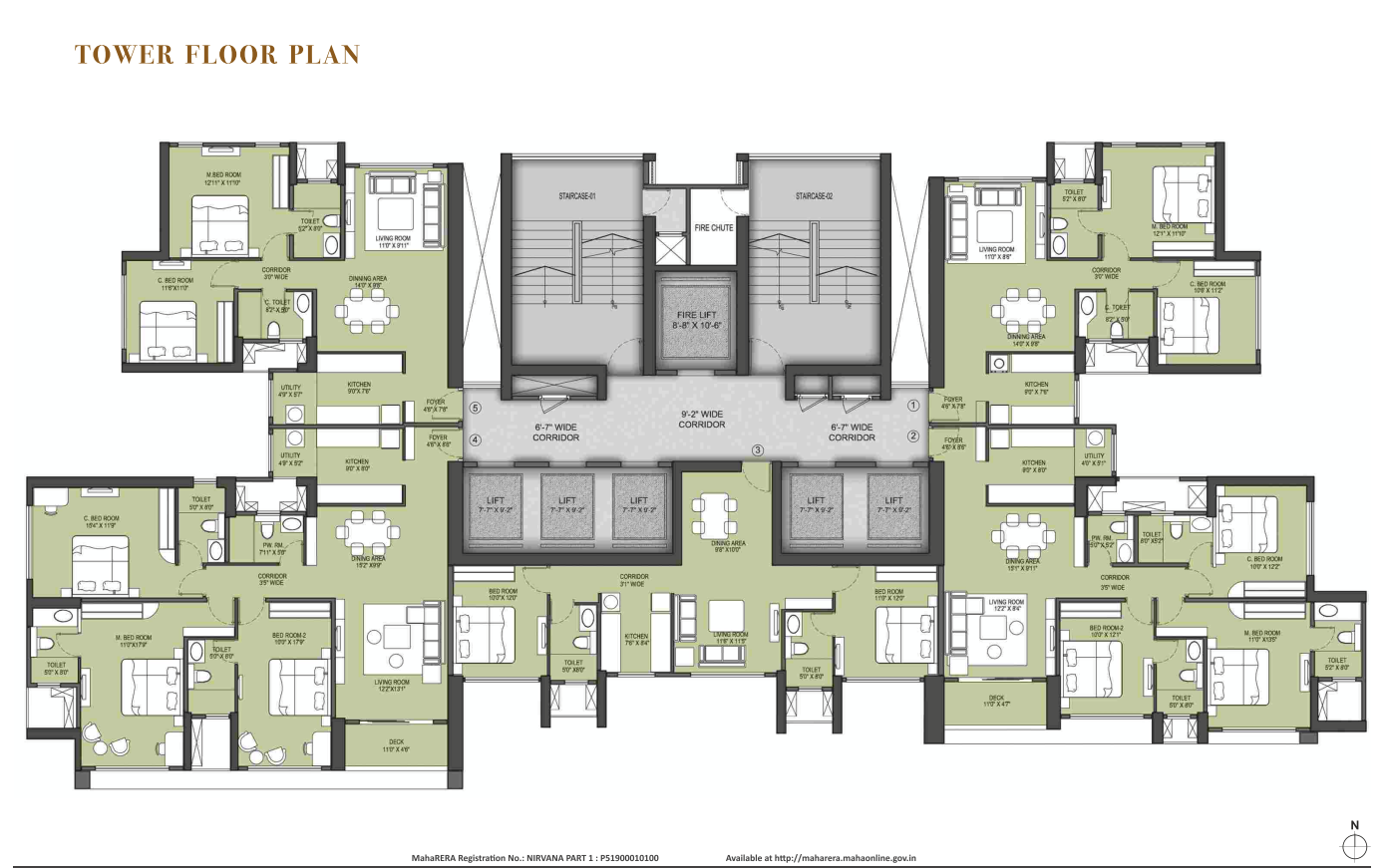 Runwal Nirvana, Parel — floor plan 1