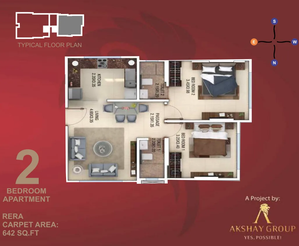 Trafalgar Tower, Ghatkopar East — floor plan 1
