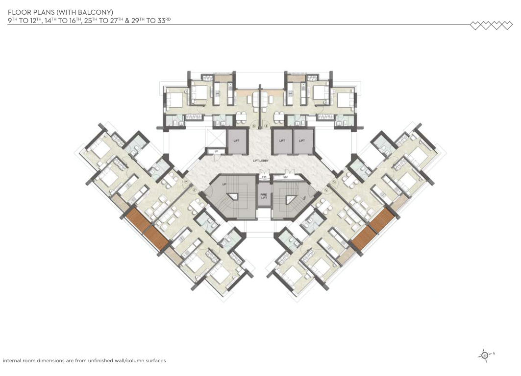 Paramount A, Thane West — floor plan 1