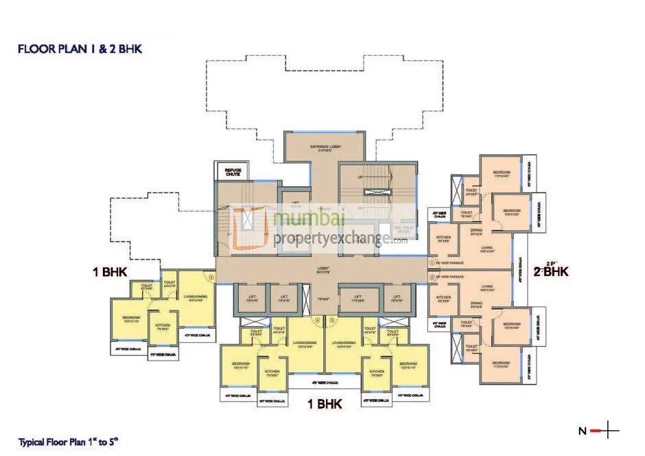 Arise West Meridian Courts, Kandivali West — floor plan 1