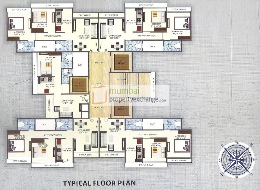 Esquire Sky Tower, Mulund West — floor plan 1
