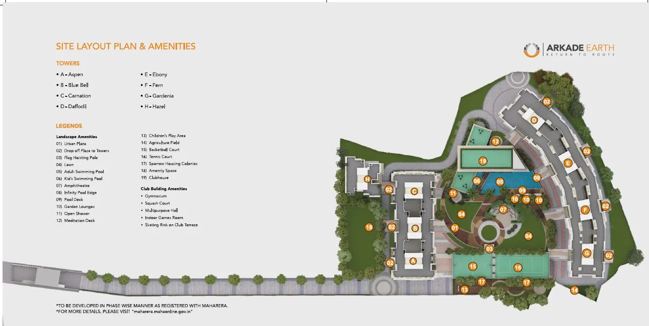 Arkade Earth, Kanjur Marg — floor plan 1