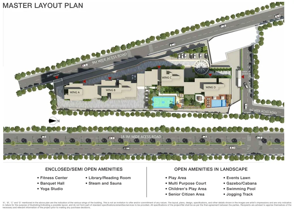Godrej Tranquil, Kandivali East — floor plan 1