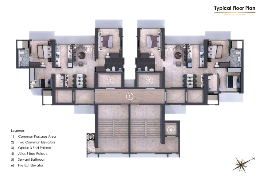 Ruparel Palacio, Kandivali West — floor plan 1