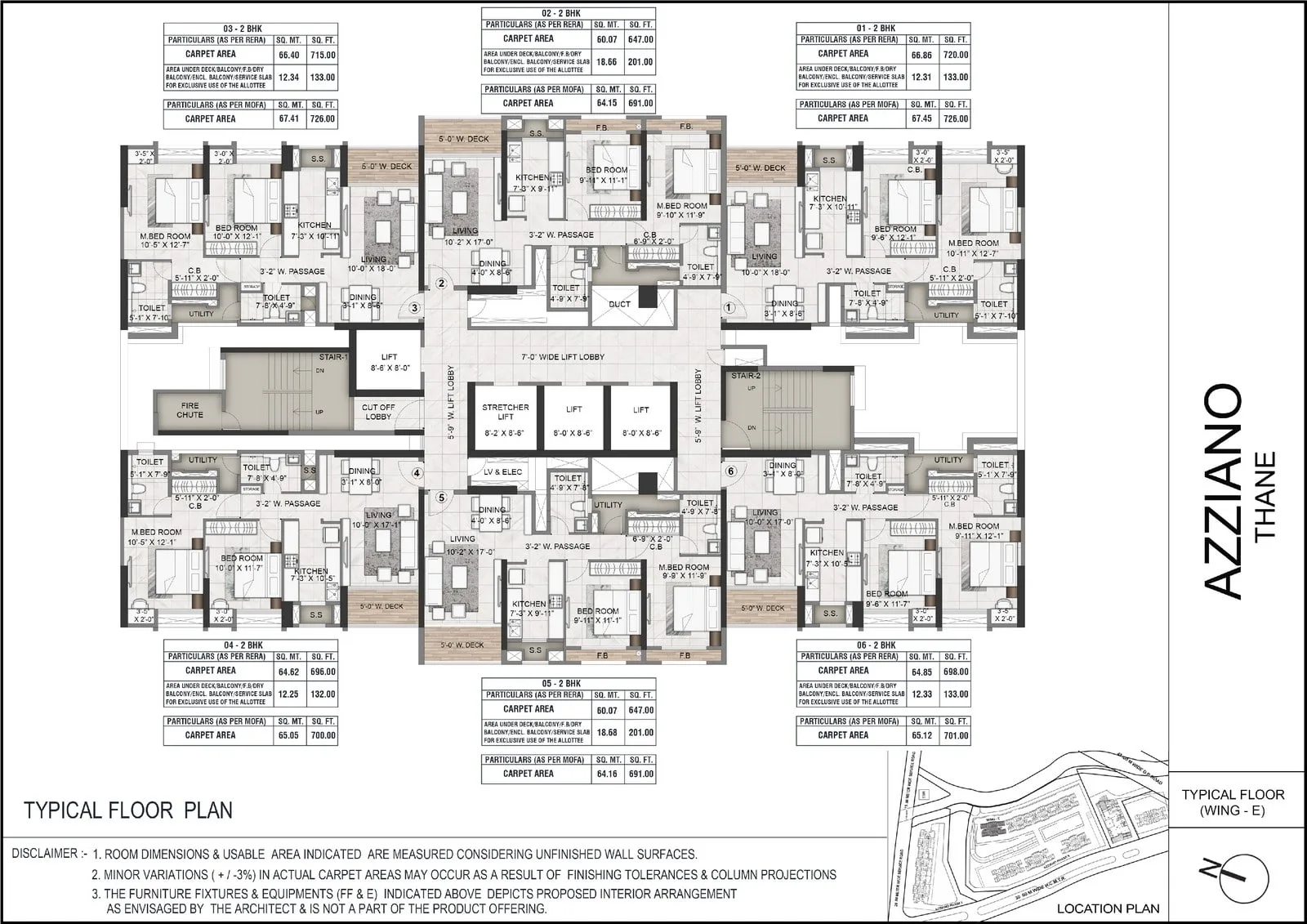 Rustomjee Azziano Wing G, Thane West — floor plan 1