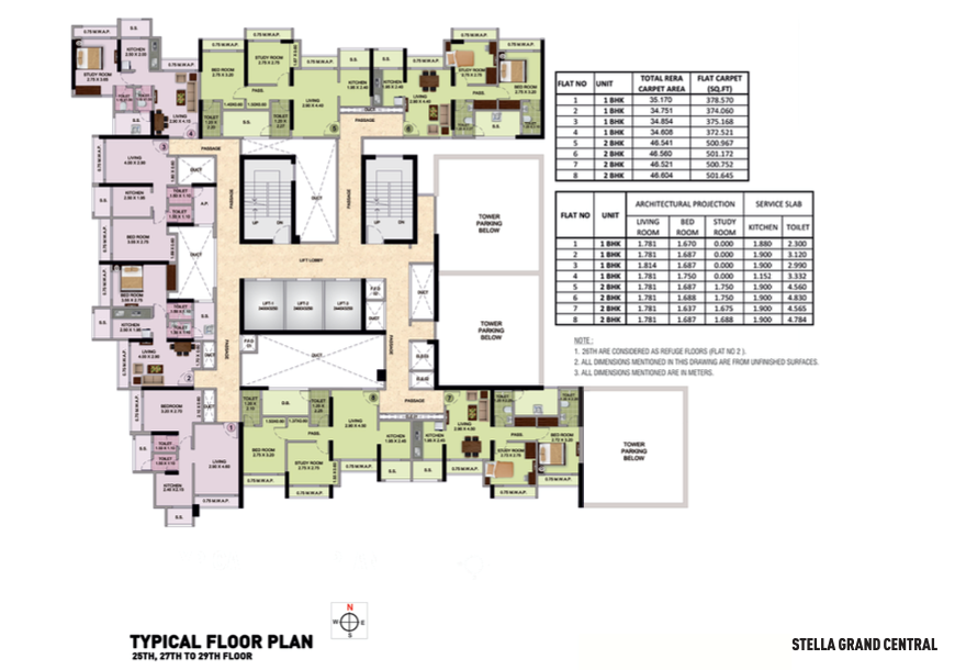 Stella Grand Central, Thane West — floor plan 1