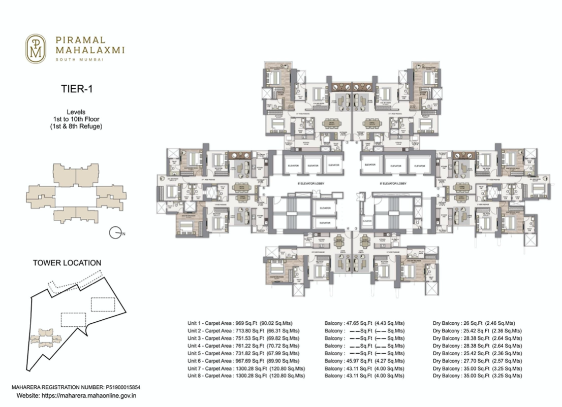 Piramal Mahalaxmi South Tower, Mahalaxmi — floor plan 1