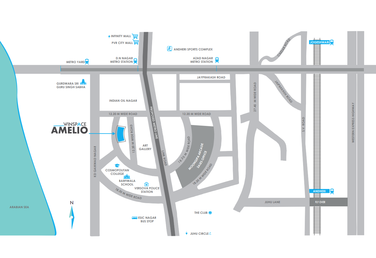 Winspace Amelio, Andheri West — floor plan 2