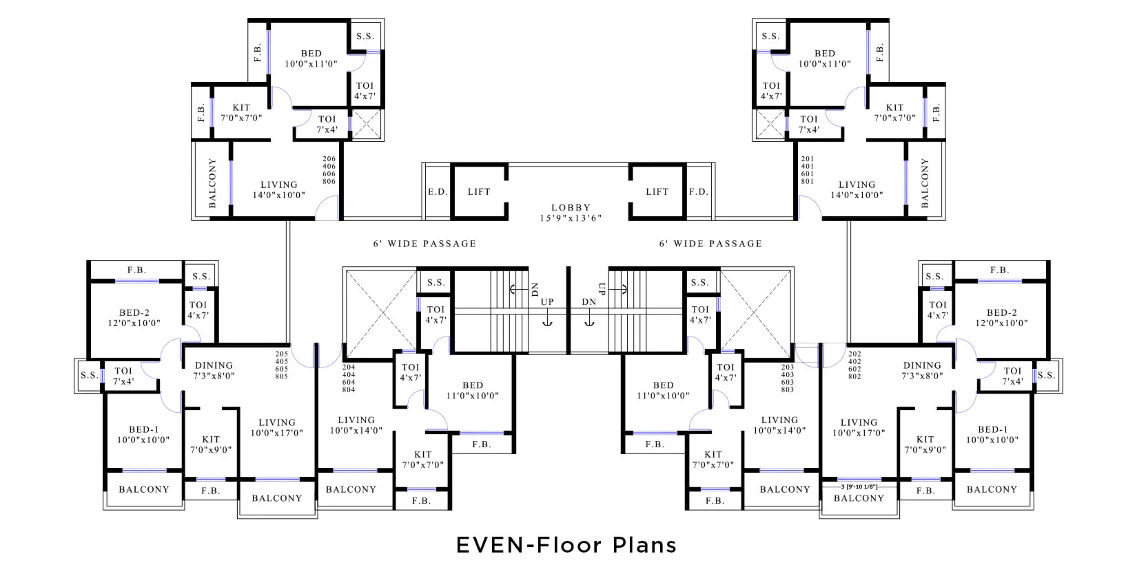 Lakhani Royale, Ulwe — floor plan 1